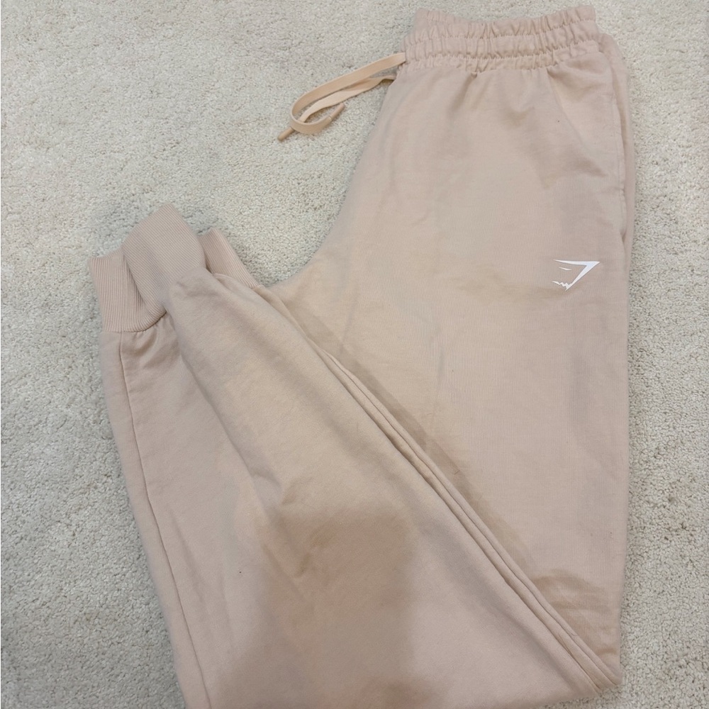 Gymshark Peachy Beige Joggers Medium